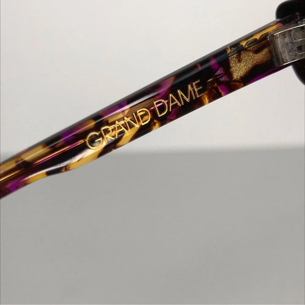 WILDFOX Grand Dame Sunglasses Tortoise Swirl Gold Mirror Lenses RARE